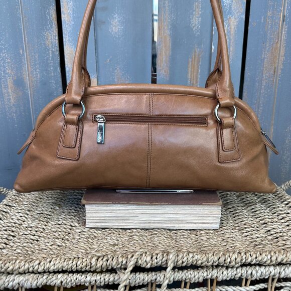Hobo Slim Zip Top Shoulder Bag Tan - Picture 4 of 15